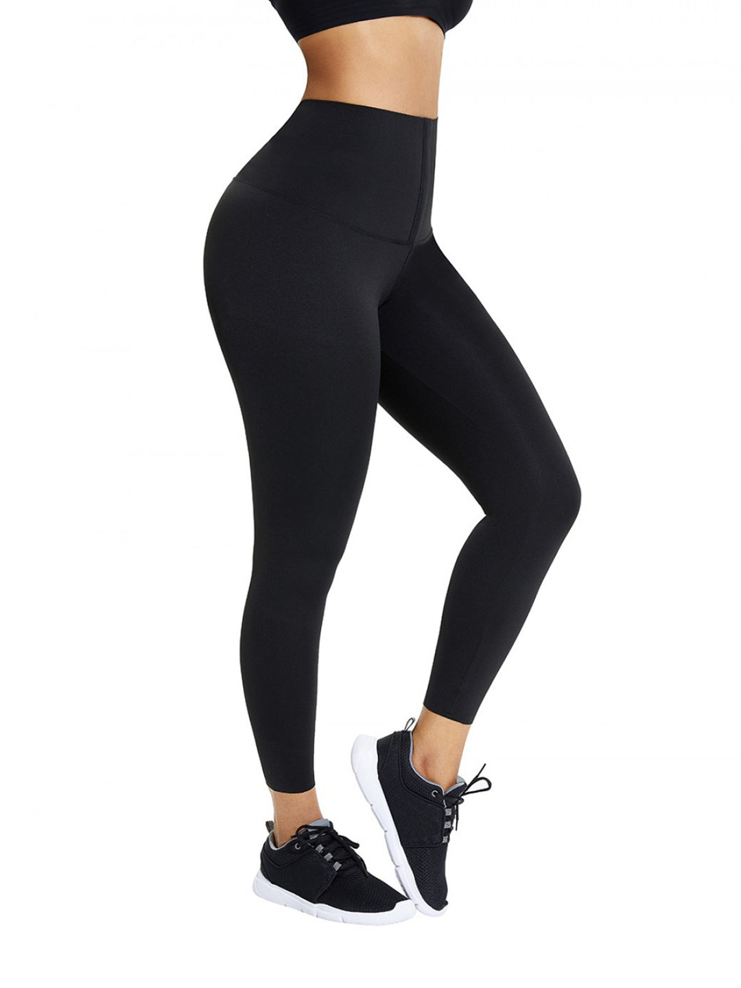 Leggings corsé de cintura alta (negro)